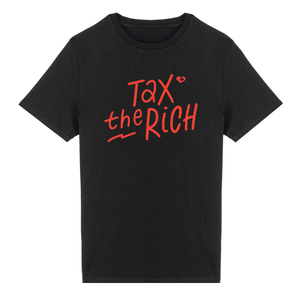T-shirt Tax the Rich - zwart
